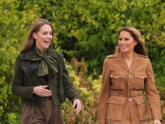 Galler Prensesi Kate Middleton ve Melania Trump Windsor’da Buluştu