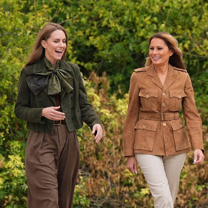 Galler Prensesi Kate Middleton ve Melania Trump Windsor’da Buluştu