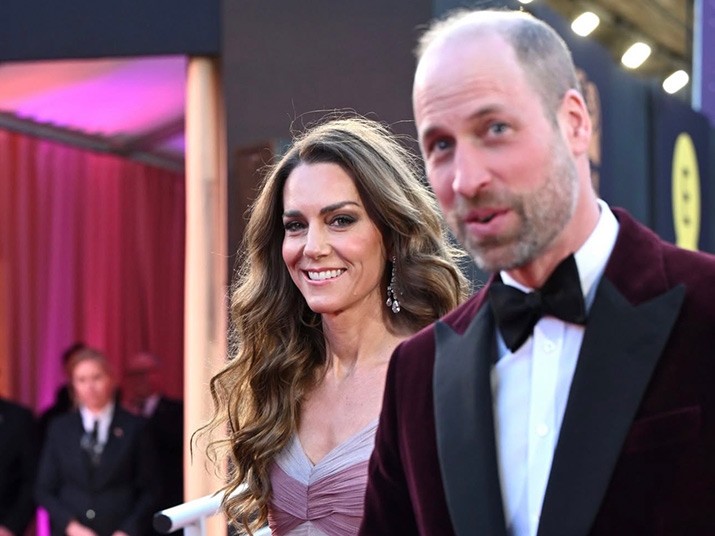 Galler Prensi ve Prensesi BAFTA Film Awards Gecesinde