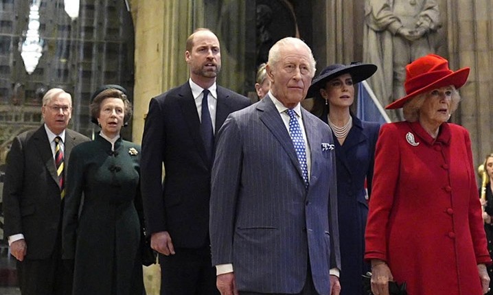 İngiliz Kraliyet Ailesi Commonwealth Day Töreninde Bir Araya Geldi