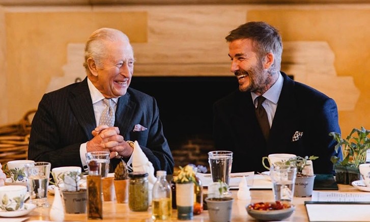 Kral Charles ve David Beckham Highgrove’da Buluştu