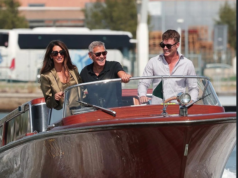 George ve Amal Clooney’den Venedik Çıkarması