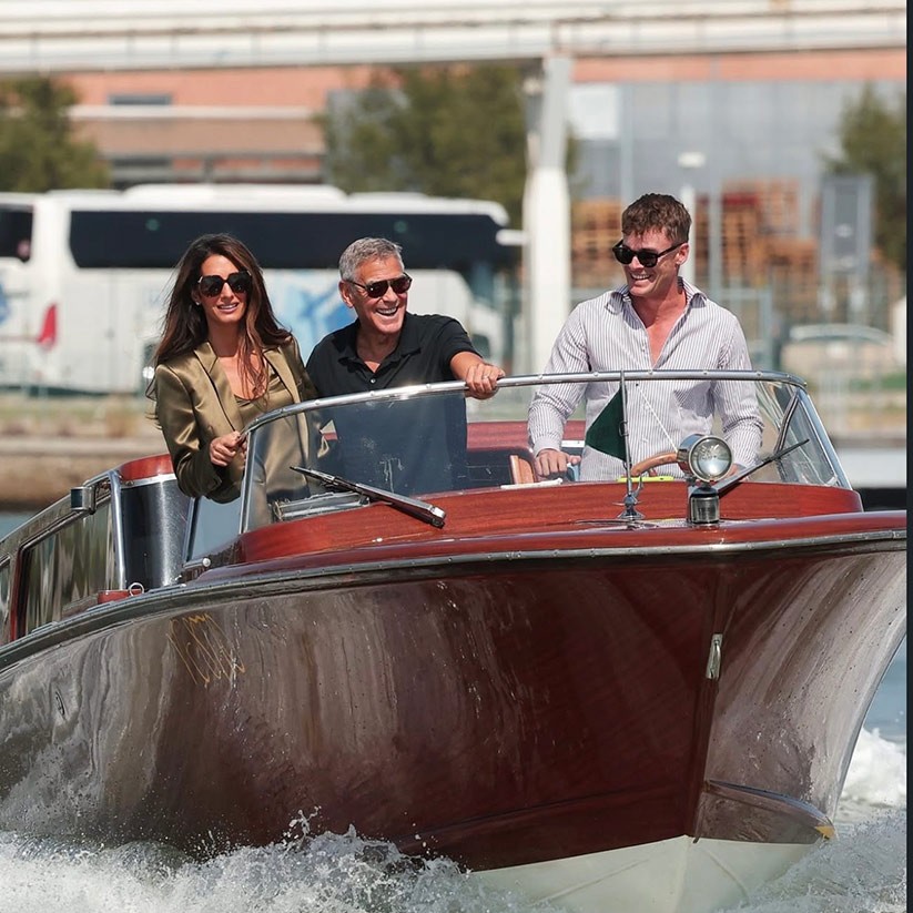 George ve Amal Clooney’den Venedik Çıkarması
