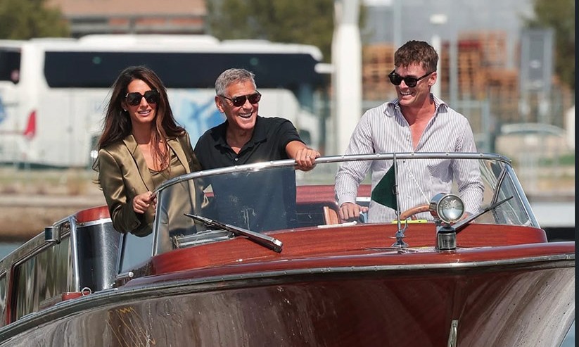 George ve Amal Clooney’den Venedik Çıkarması
