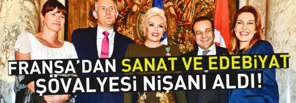 Süperstar sanat ve edebiyat şövalyesi nişanını aldı