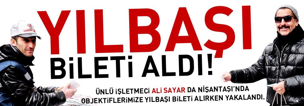 Yılbaşı bileti aldı