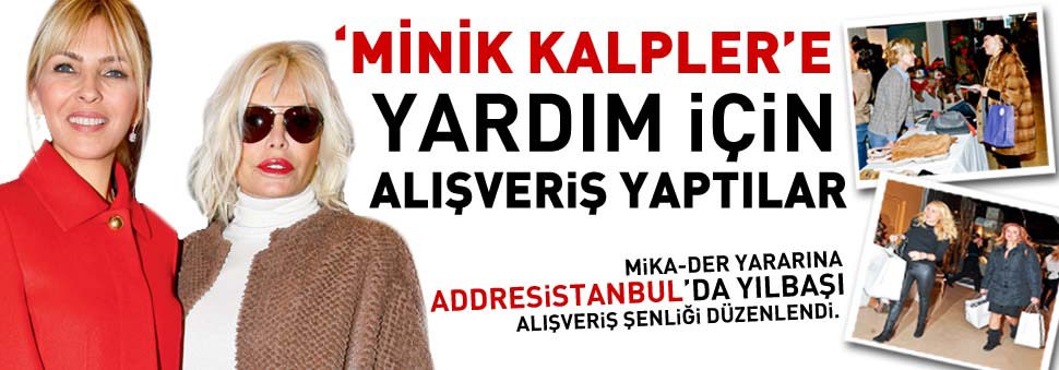 'Minik Kalpler'e yardım için alışveriş yaptılar