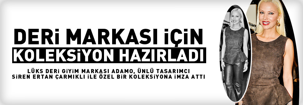 Deri markası için koleksiyon hazırladı