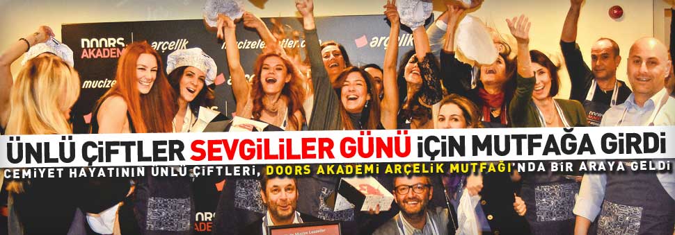 Ünlü çiftler Sevgililer Günü için mutfağa girdi