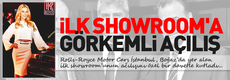 İlk showroom'a görkemli açılış