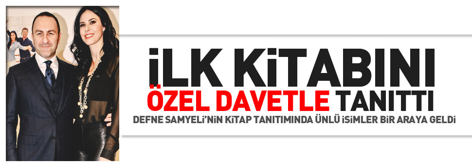 İlk kitabını özel bir davetle tanıttı