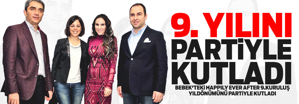 9. yılını partiyle kutladı