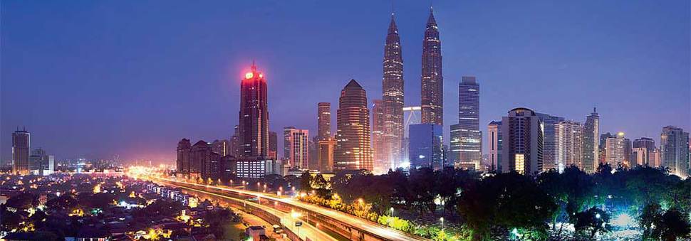 Modern bir şehir Kuala Lumpur
