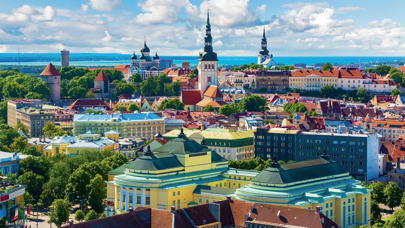 Kuzey Avrupa'da Ortaçağ'dan kalma bir şehir Tallinn