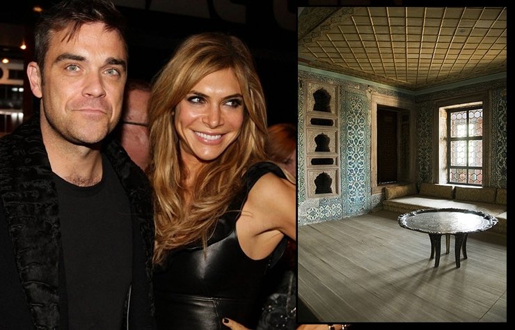 Robbie Williams Eşi Ayda İçin Topkapı Sarayı'nı Evine Getirdi