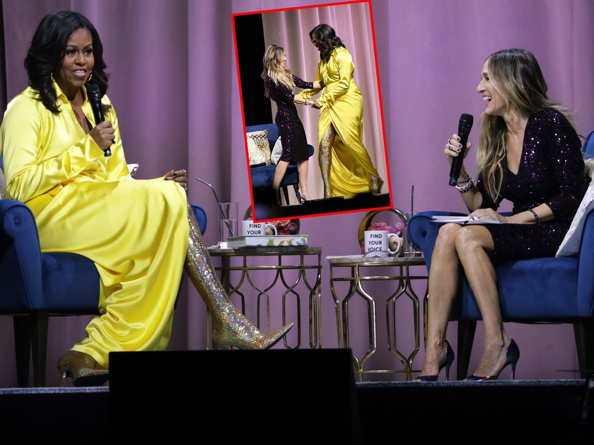 Michelle Obama'nın çizmeleri ilgi odağı oldu