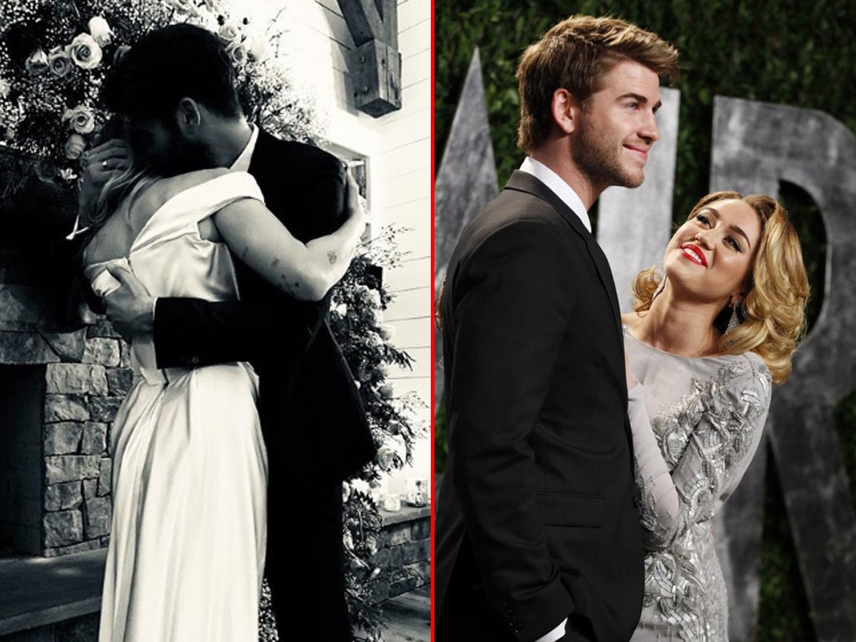 Miley Cyrus ve Liam Hemsworth sade bir törenle evlendi