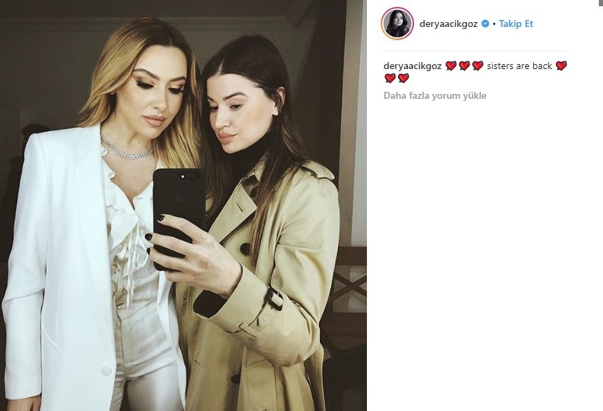 Hadise ve kardeşi Derya Açıkgöz geri döndü