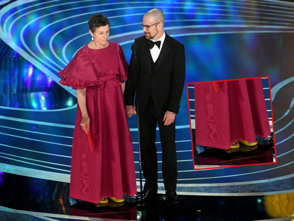 Frances McDormand, 91. Oscar Töreni'ne terlikle katıldı