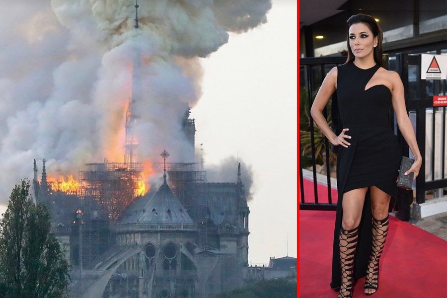 Eva Longoria: ''Notre Dame de Paris sonsuza dek unutulmayacak"