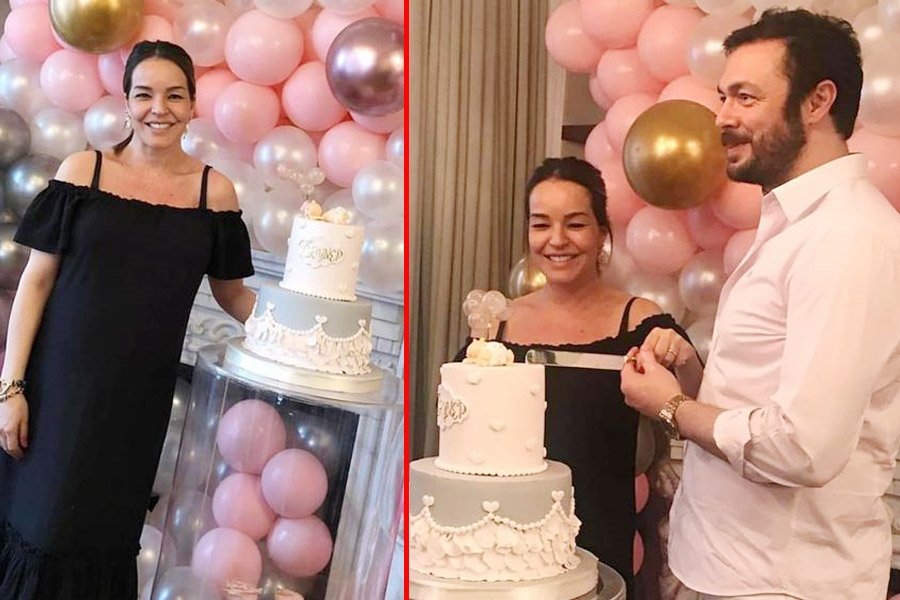 6 aylık hamile Bengü'ye eşinden sürpriz baby shower partisi