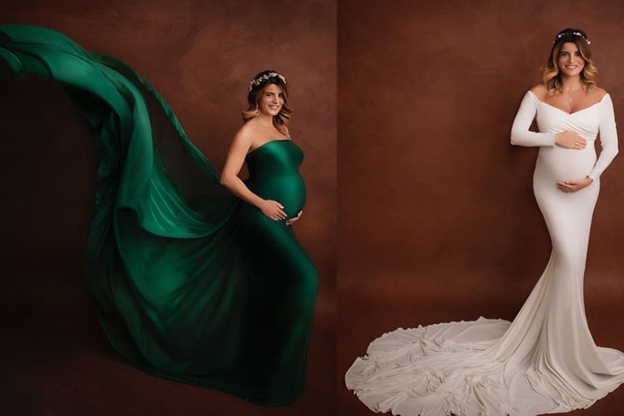 Ece Vahapoğlu'ndan dikkat çeken hamilelik fotoğrafları