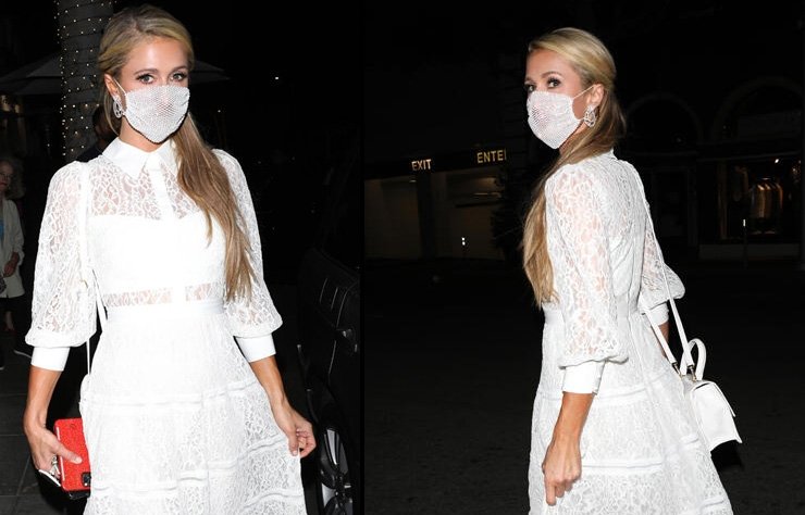 Paris Hilton'un maskesi tehlike yarattı