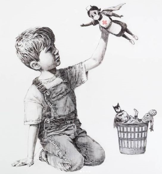 Banksy'nin eseri 19 milyon 450 bin euroya satıldı