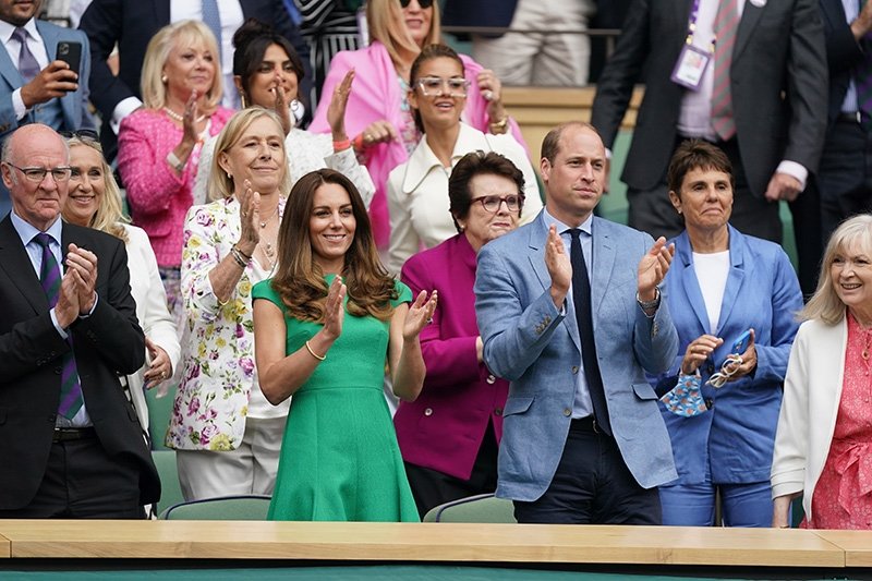Cambridge Düşesi Wimbledon'a katıldı, tepkileri üzerine çekti