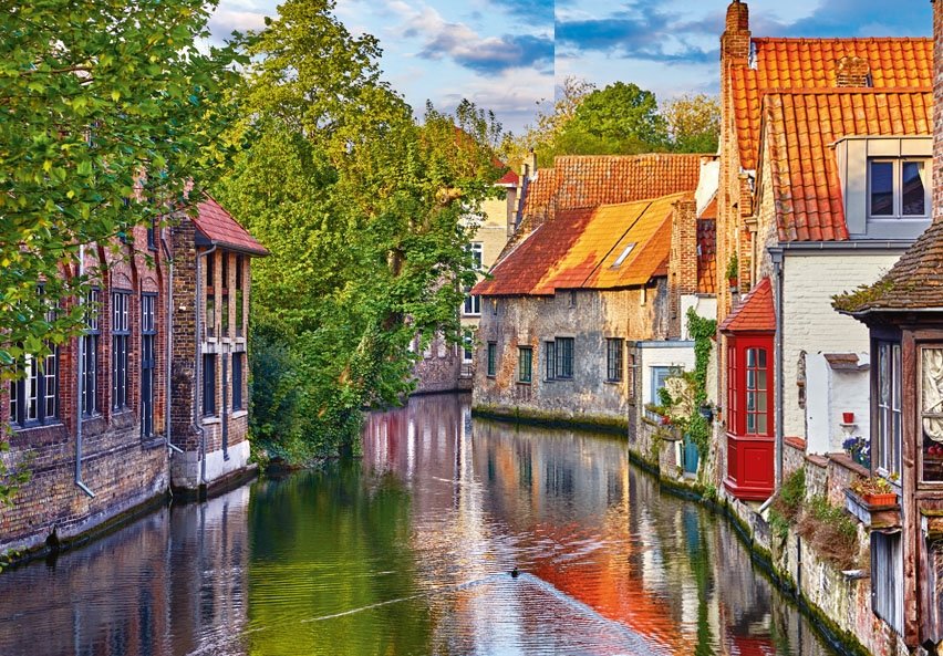 Masalsı bir şehirde romantik tatil Brugge