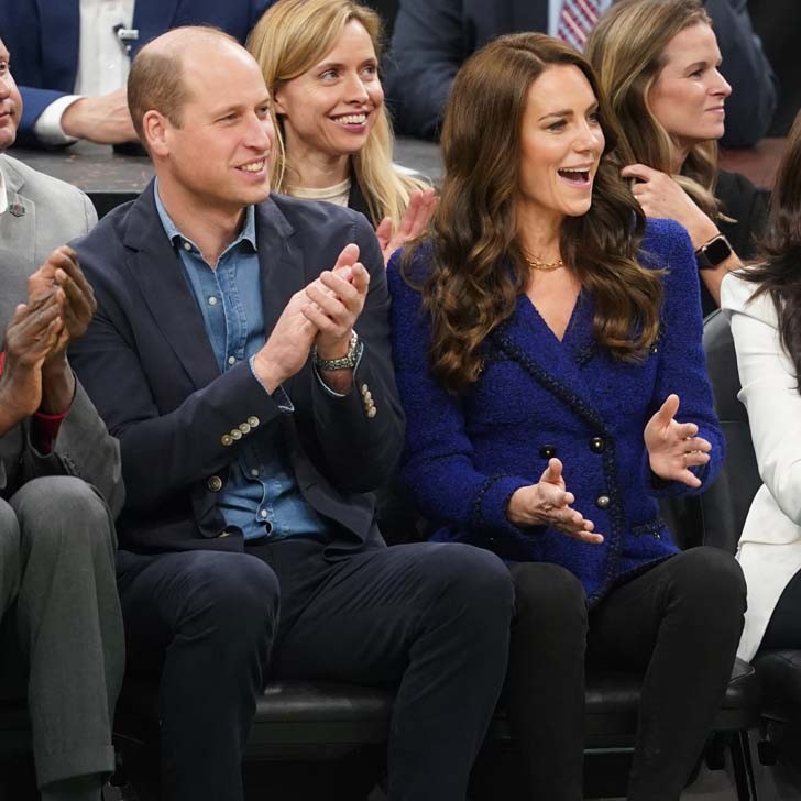 Prens William ve Prenses Kate NBA maçını izledi