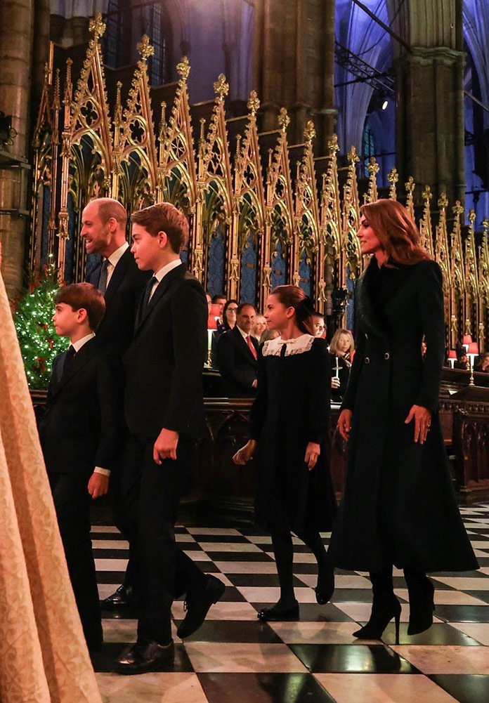 Kate Middleton ve Kraliyet Ailesi, Noel Sezonunu Westminster Abbey’de Başlattı