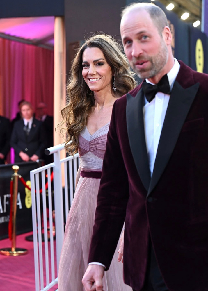 Galler Prensi ve Prensesi BAFTA Film Awards Gecesinde