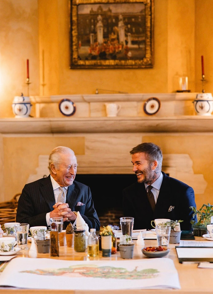 Kral Charles ve David Beckham Highgrove’da Buluştu