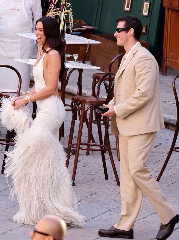 Dua Lipa ve Callum Turner’ın Düğün Kutlamaları Palermo’da Başladı