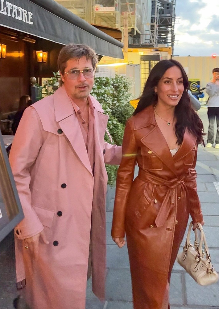 Brad Pitt ve Ines de Ramon’dan Paris’te Şık Akşam Yemeği