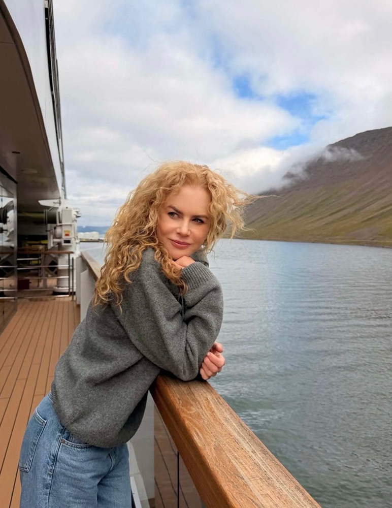 Nicole Kidman’dan İzlanda’da Doğal Kareler
