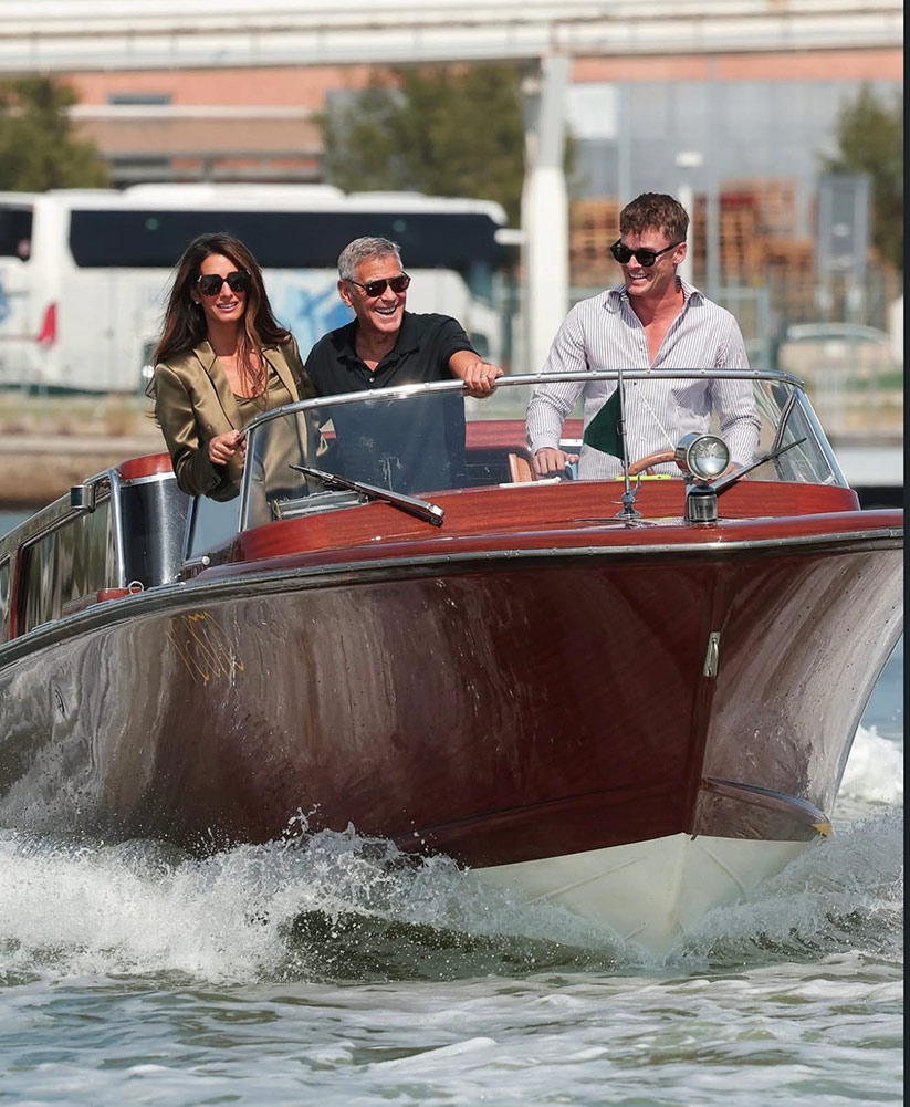 George ve Amal Clooney’den Venedik Çıkarması